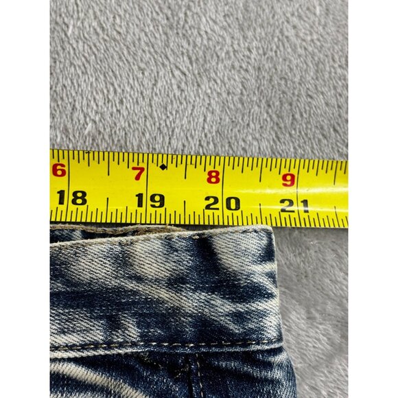 Smoke Rise Distressed Blue Denim Jeans Size 42 X 32 - Picture 10 of 12